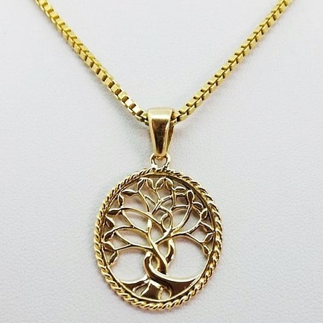 Amber Tree of Life Pendant - Green River Silver Co.